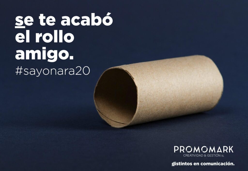 Tarjeta de felicitación de navidad de Promomark.